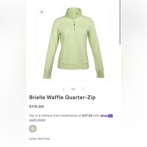 Adair Active Brielle Waffle Quarter-Zip